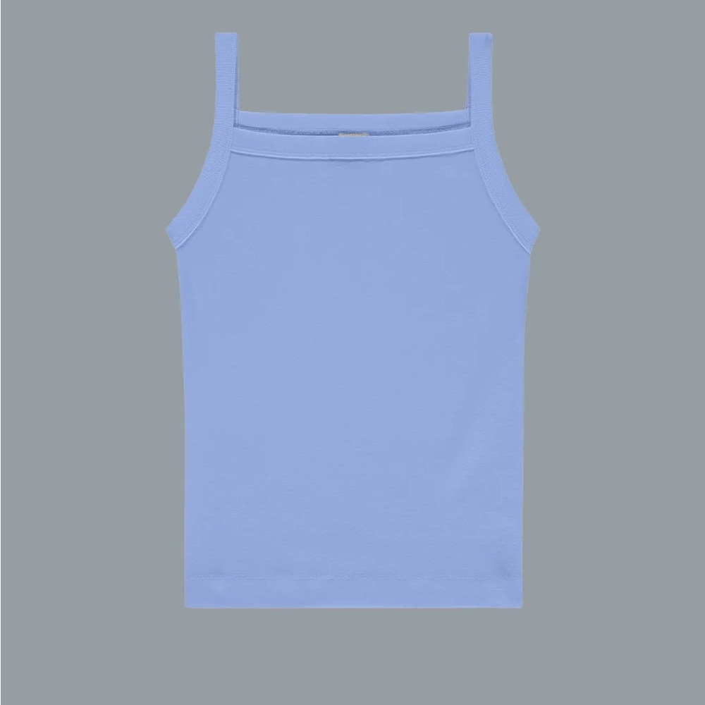 FLORE FLORE May Cotton Cami Tank in Baby Blue size S